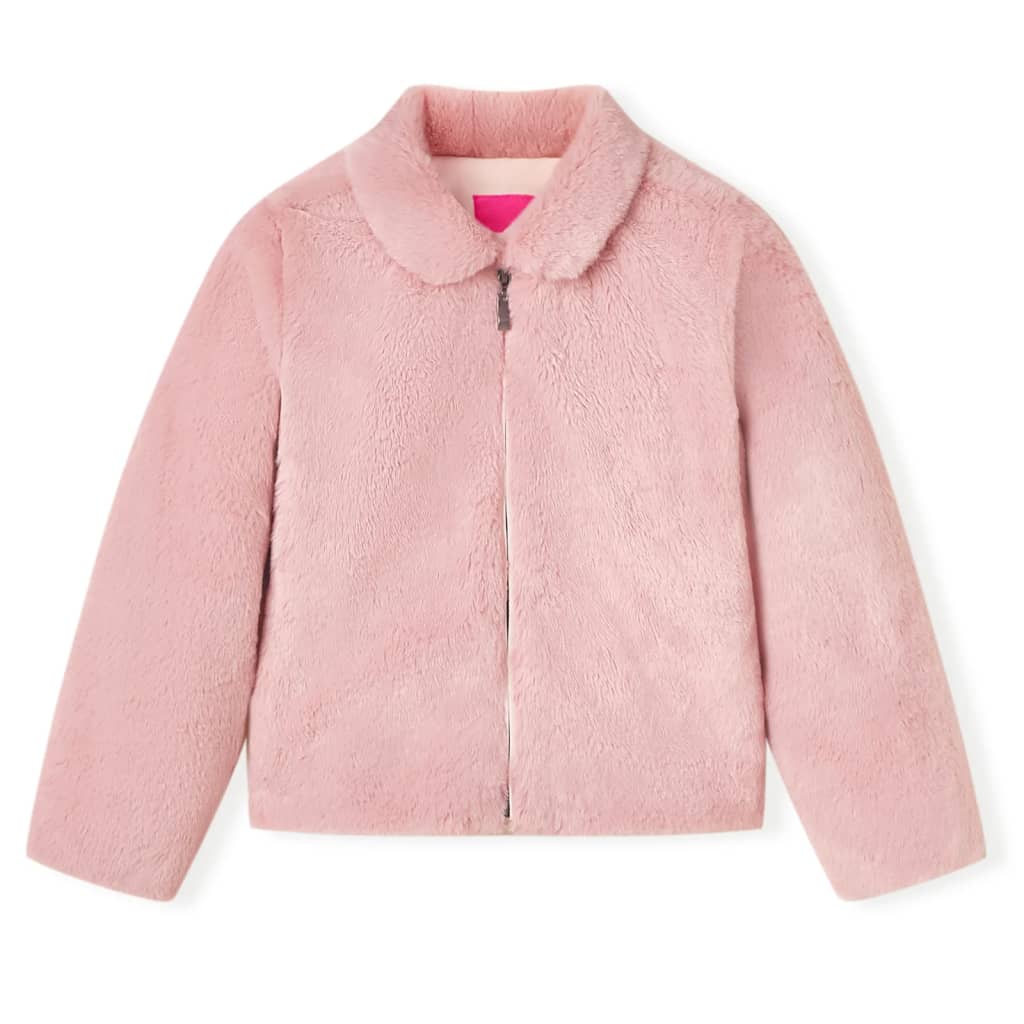 Vidaxl kinderjas 128 kunstvacht roze