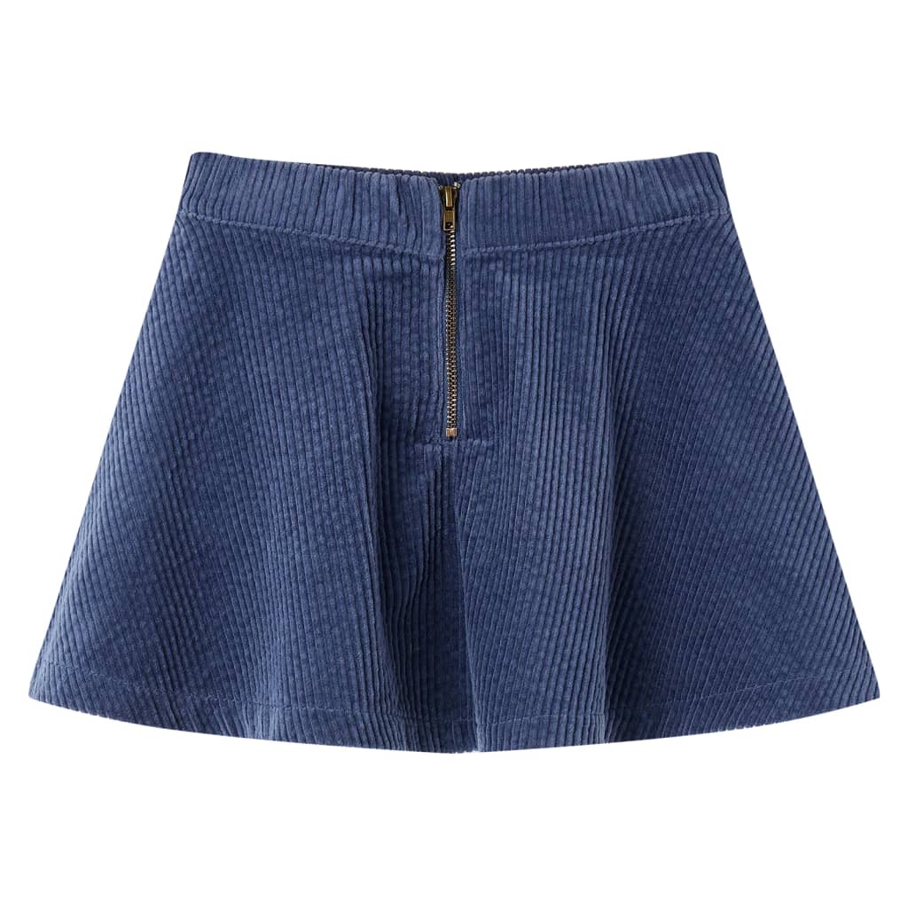 Vidaxl kinderrok met zakken ribfluweel 92 marineblauw