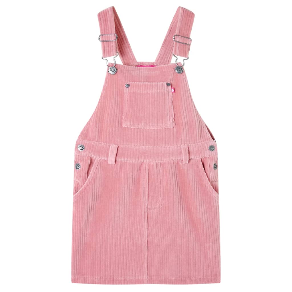 Vidaxl kindertuinjurk 92 ribfluweel lichtroze