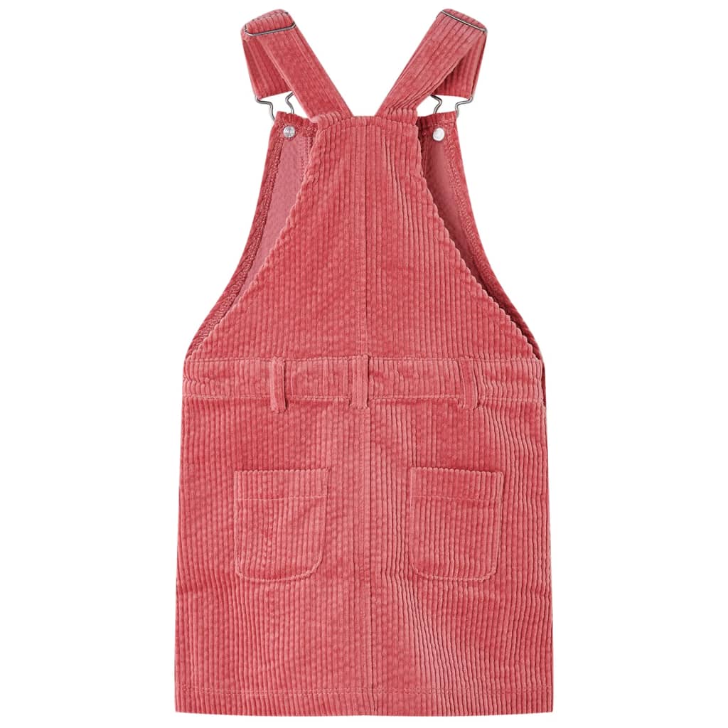 VidaXL Kindertuinjurk 140 ribfluweel roze