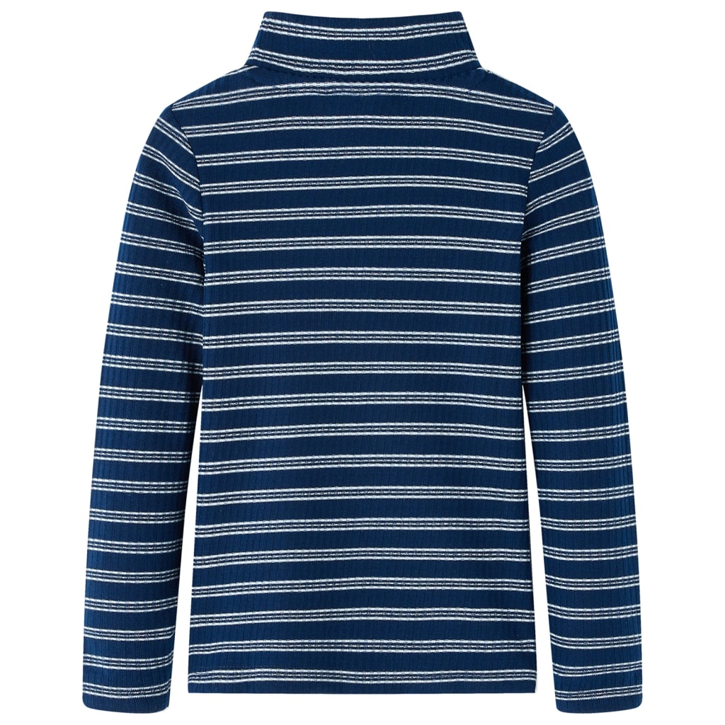 Vidaxl kindershirt met lange mouwen 140 marineblauw