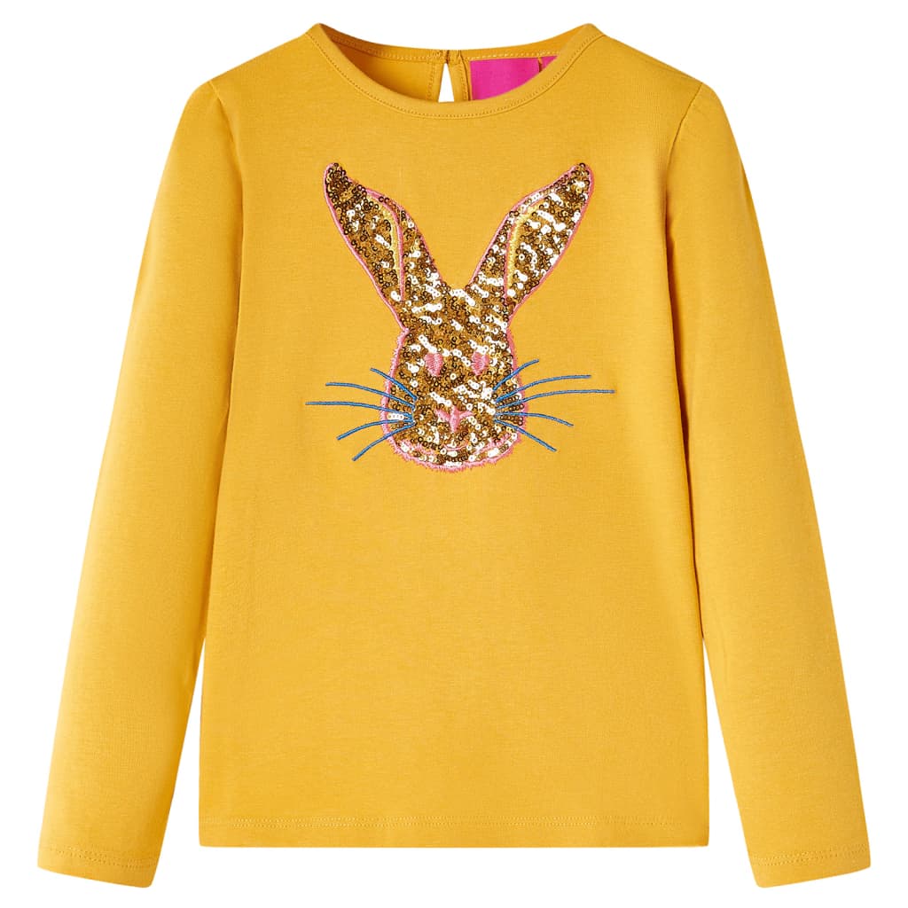 Vidaxl kindershirt met lange mouwen 104 okerkleurig