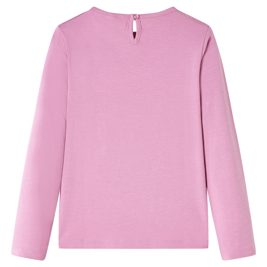 Vidaxl kindershirt met lange mouwen 104 rozebruin
