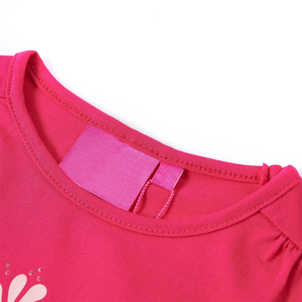 Vidaxl kindershirt met lange mouwen 92 felroze