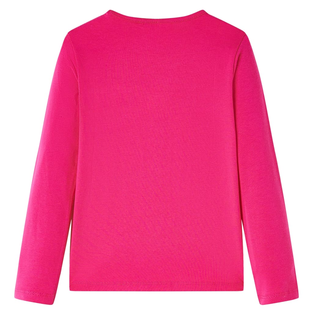 Vidaxl kindershirt met lange mouwen 128 felroze