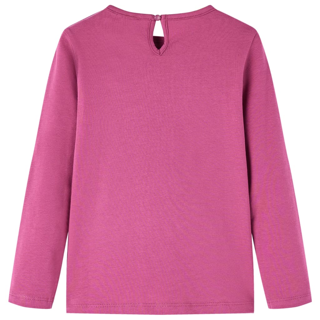 Vidaxl kindershirt met lange mouwen 140 frambooskleurig