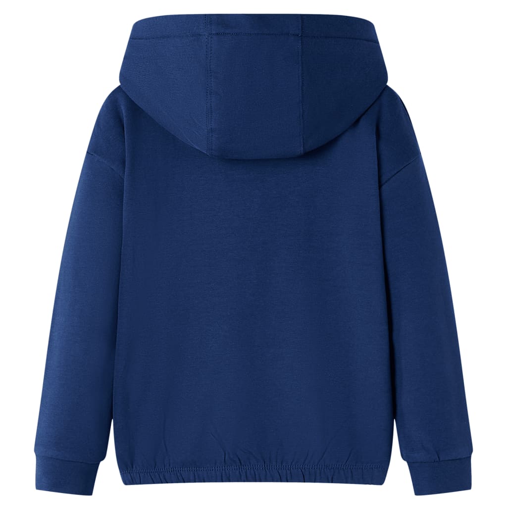 Vidaxl kindertrui met capuchon 104 marineblauw