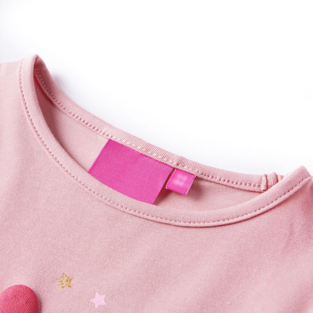 Vidaxl kindershirt met lange mouwen 92 lichtroze