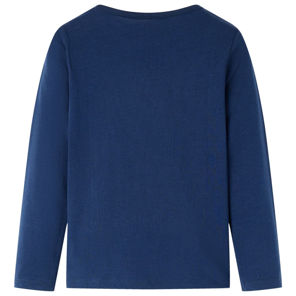 Vidaxl kindershirt met lange mouwen 104 marineblauw