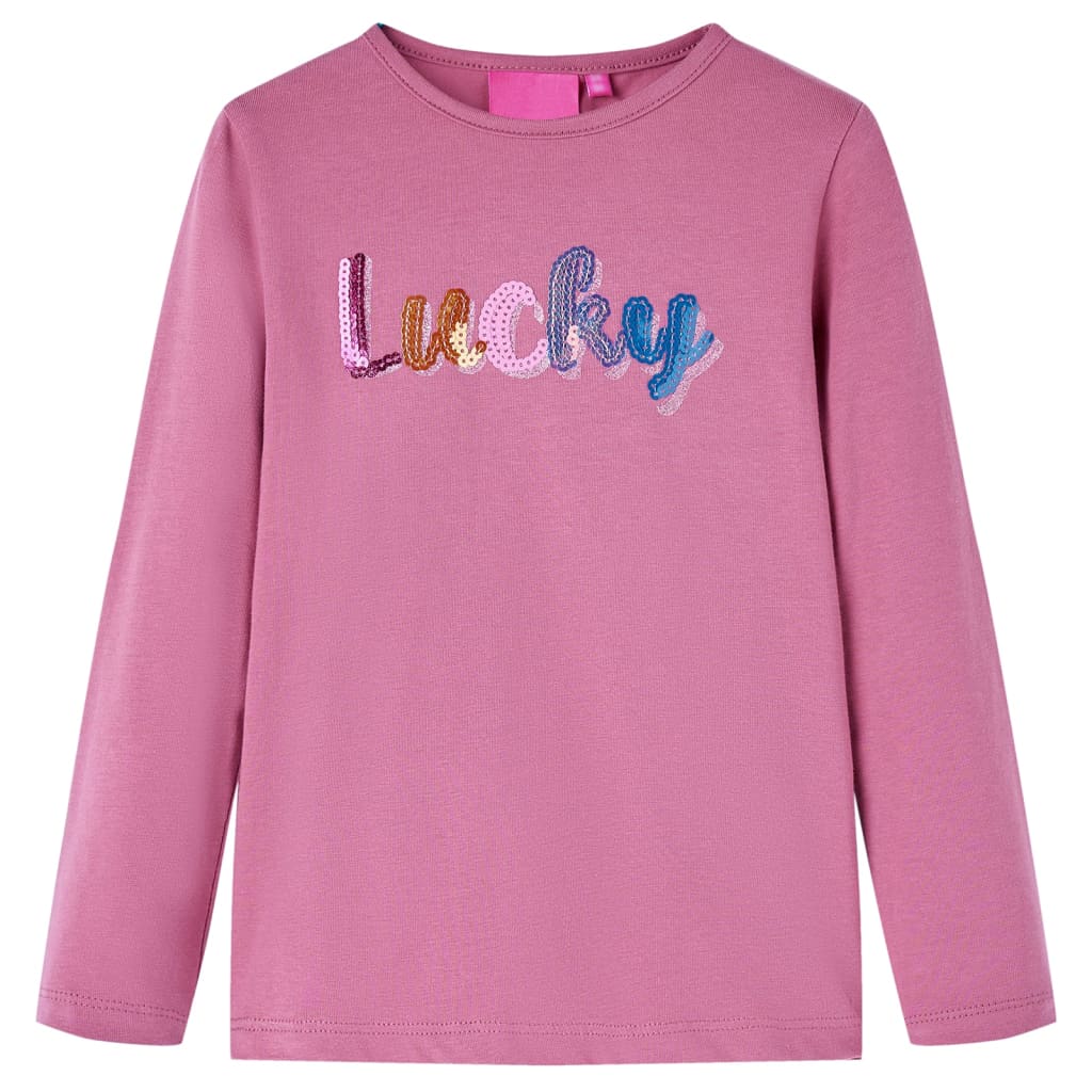 Vidaxl kindershirt met lange mouwen 104 frambozenkleur