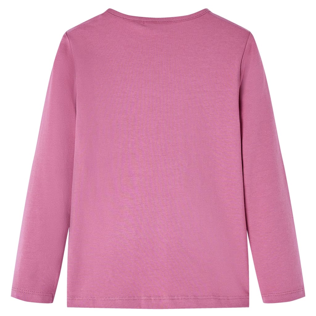 Vidaxl kindershirt met lange mouwen 104 frambozenkleur