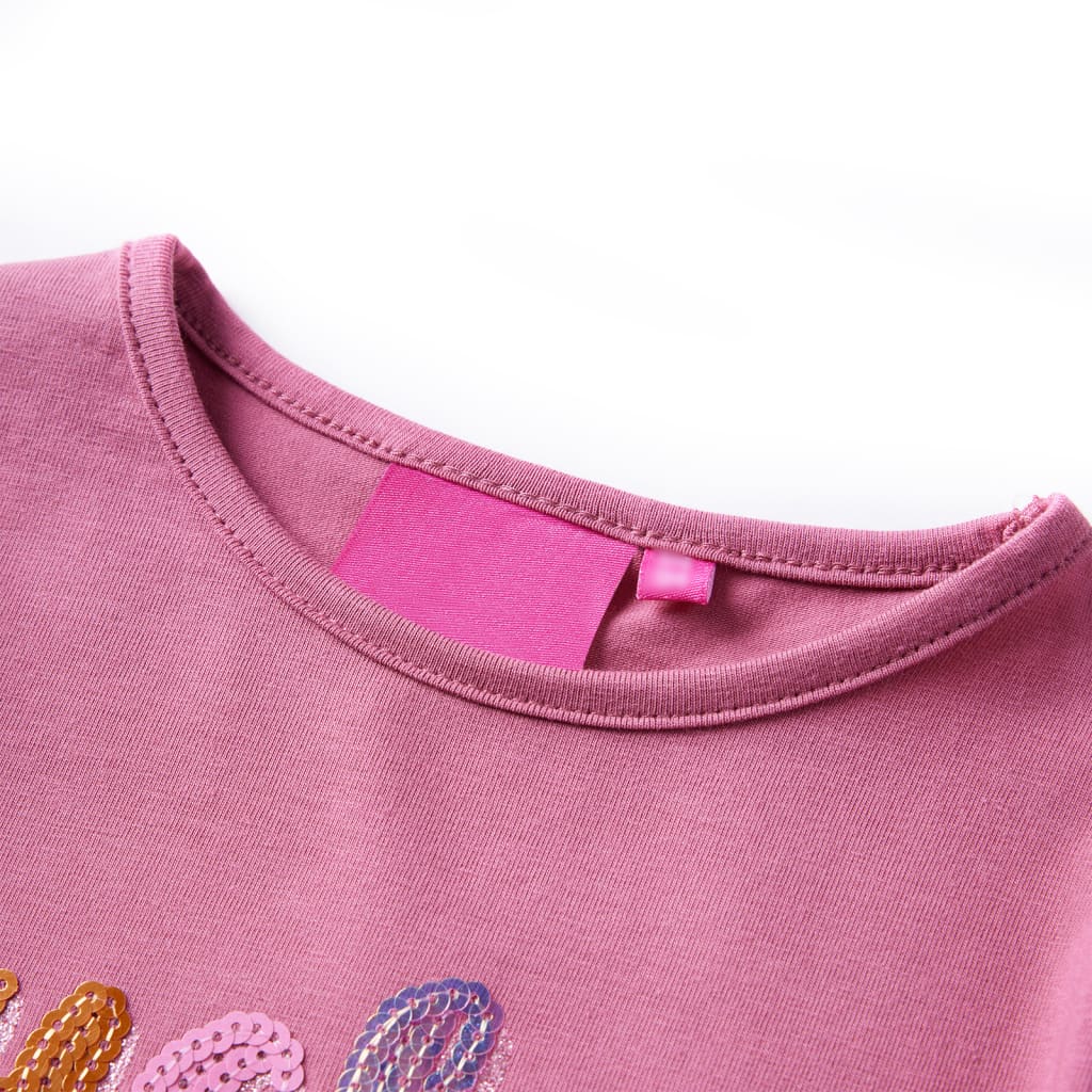 Vidaxl kindershirt met lange mouwen 104 frambozenkleur