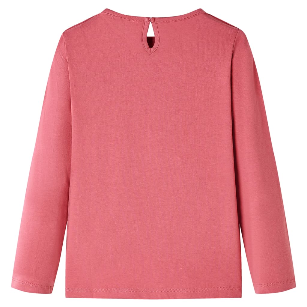 Vidaxl kindershirt met lange mouwen 128 oudroze