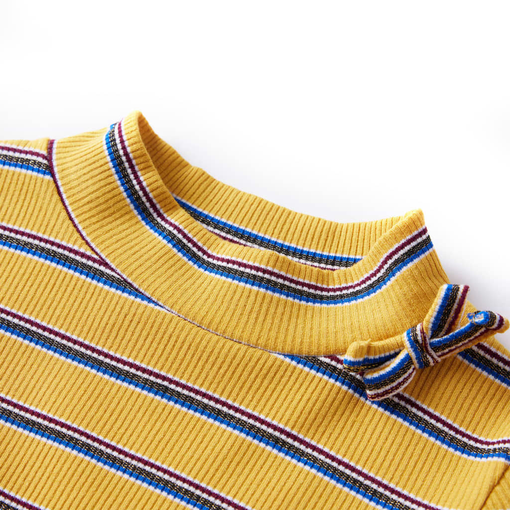 Vidaxl kindershirt met lange mouwen 140 okerkleurig