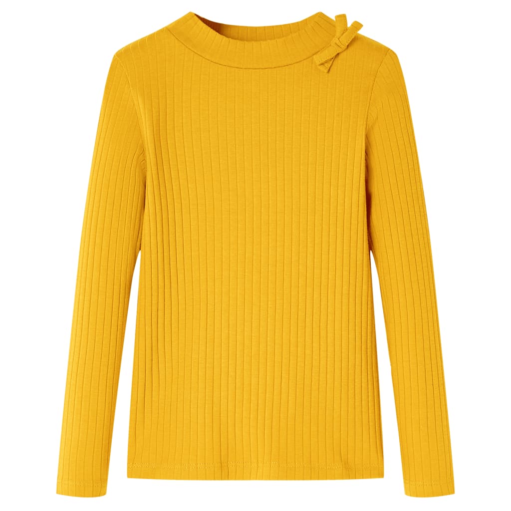 Vidaxl kindershirt met lange mouwen 92 okerkleurig