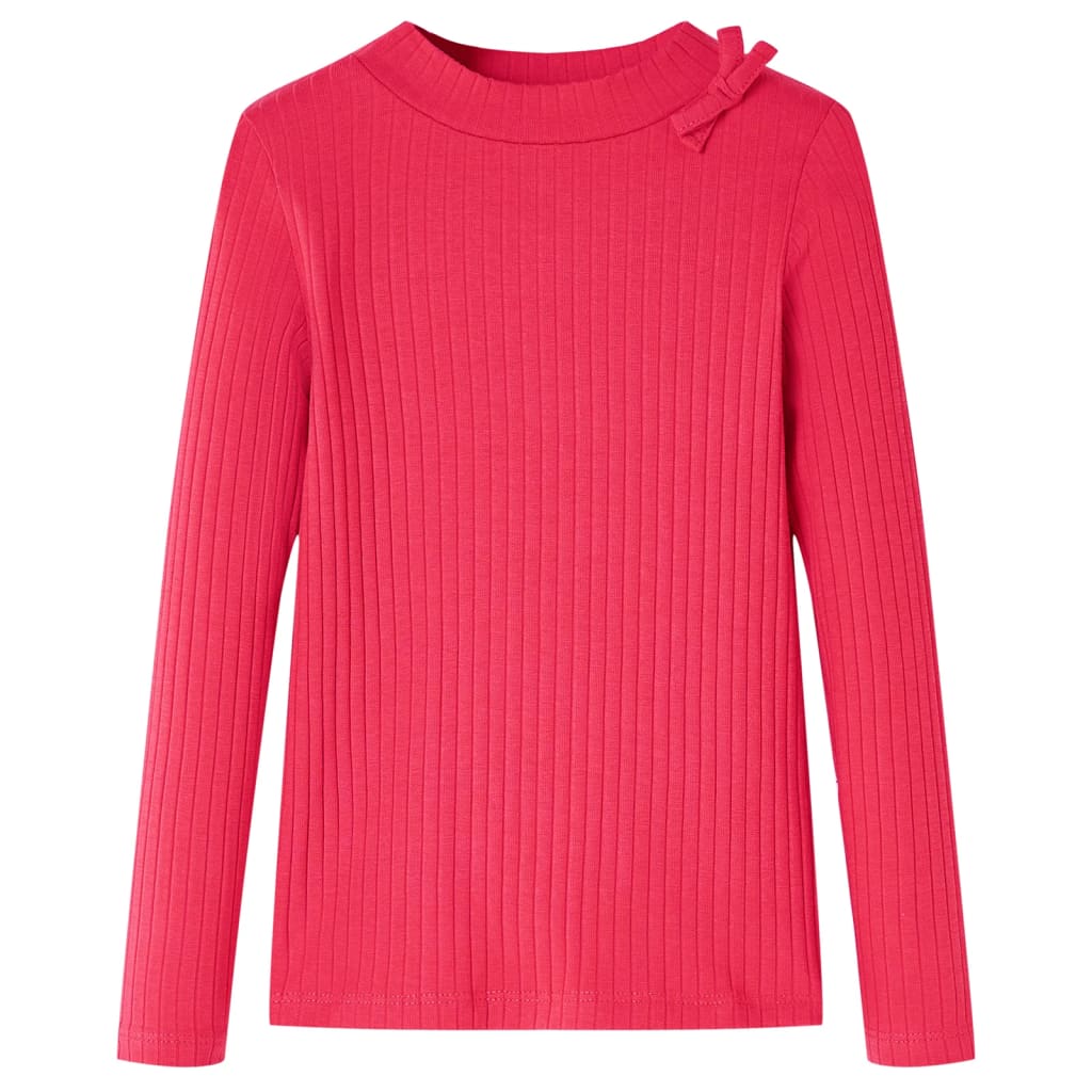 Vidaxl kindershirt met lange mouwen 104 felroze