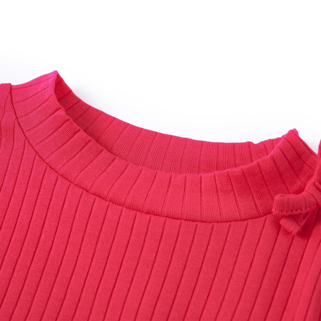 Vidaxl kindershirt met lange mouwen 104 felroze
