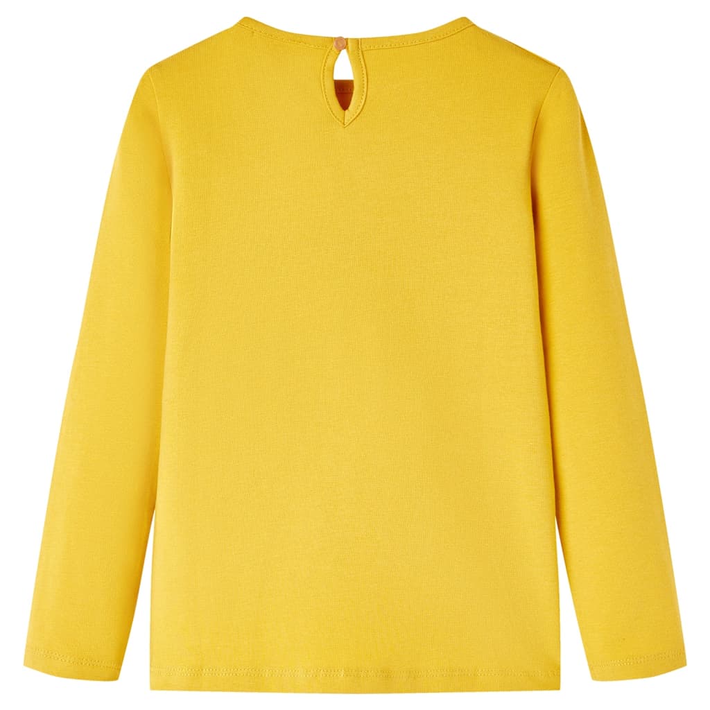 Vidaxl kindershirt met lange mouwen 140 okerkleurig