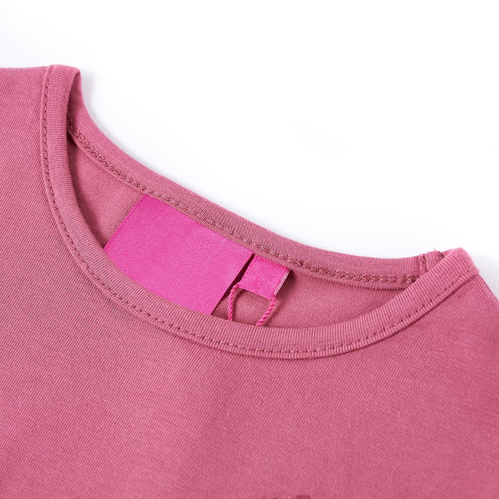 Vidaxl kindershirt met lange mouwen 104 frambozenkleurig