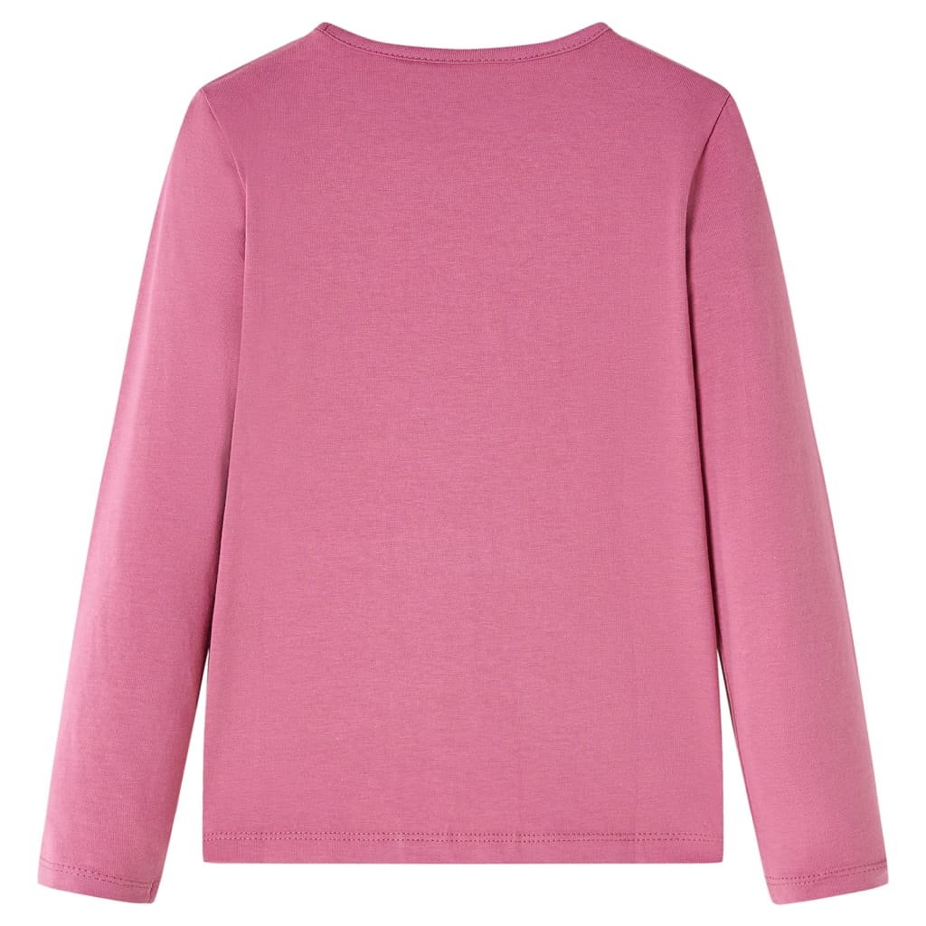 Vidaxl kindershirt met lange mouwen 116 frambozenkleurig