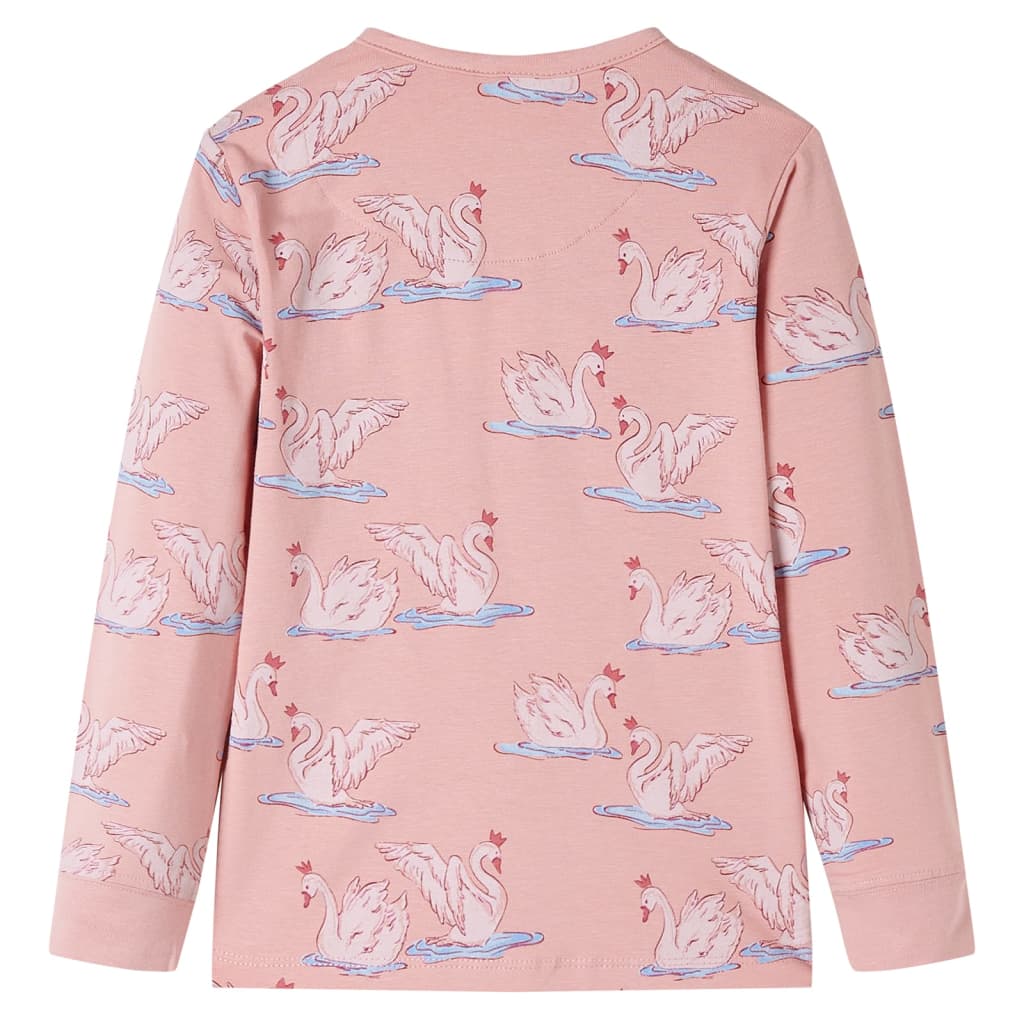 Vidaxl kinderpyjama met lange mouwen 104 lichtroze