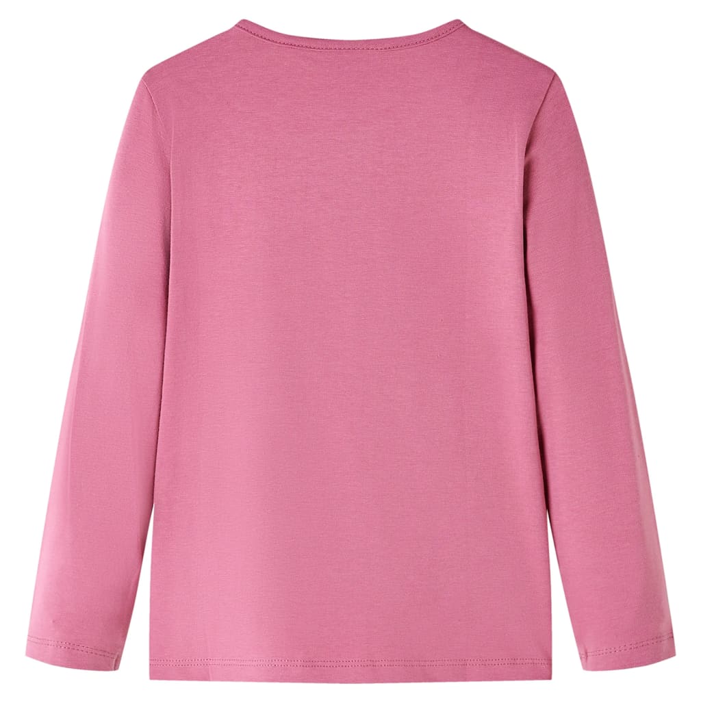 Vidaxl kindershirt met lange mouwen 116 frambozenkleurig