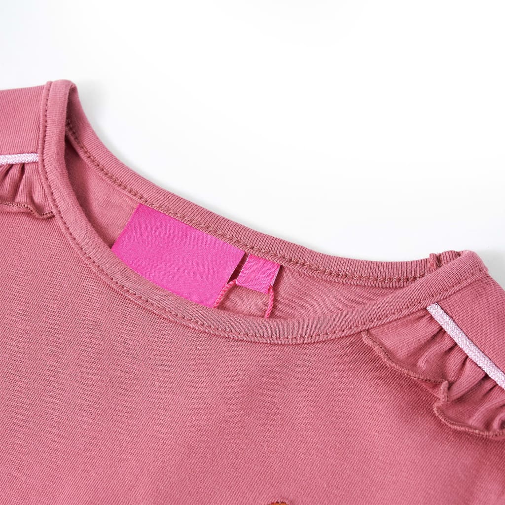 Vidaxl kindershirt met lange mouwen 116 frambozenkleurig