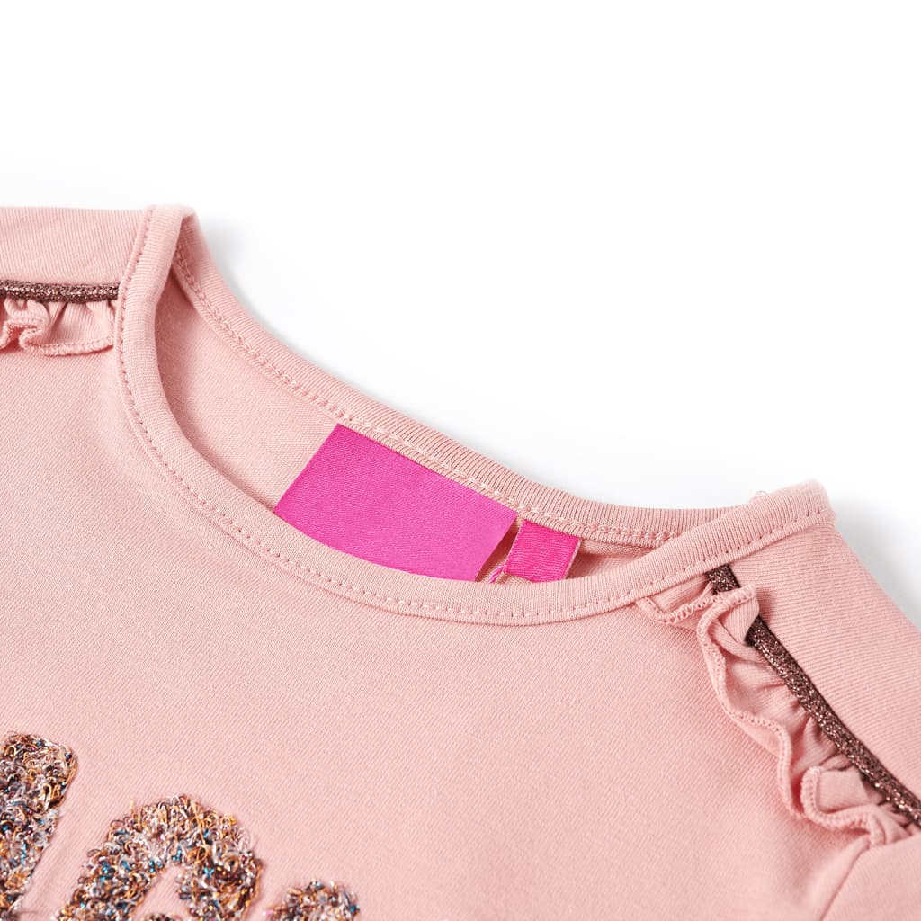 Vidaxl kindershirt met lange mouwen 116 lichtroze