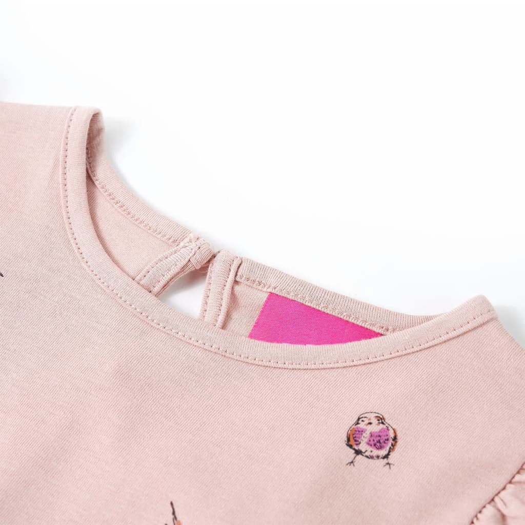 Vidaxl kindershirt met lange mouwen 128 roze