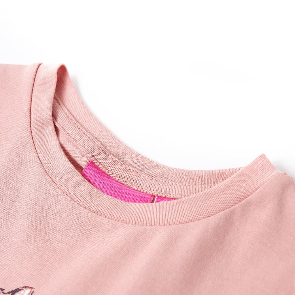 Vidaxl kindershirt met lange mouwen 128 roze