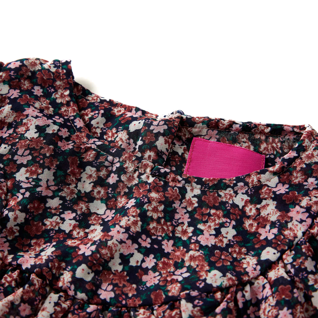 Vidaxl kindershirt met lange mouwen 128 donkerroze