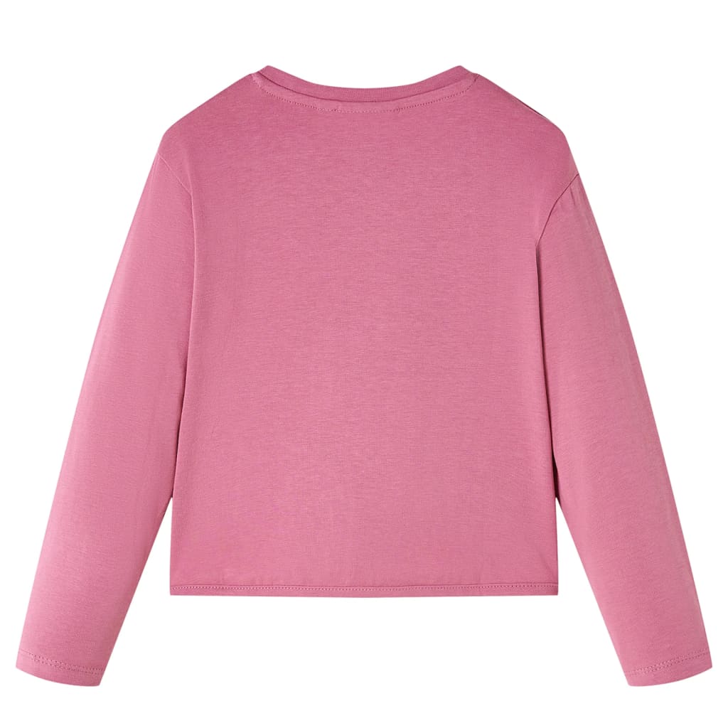 Vidaxl kindershirt met lange mouwen 104 frambooskleurig