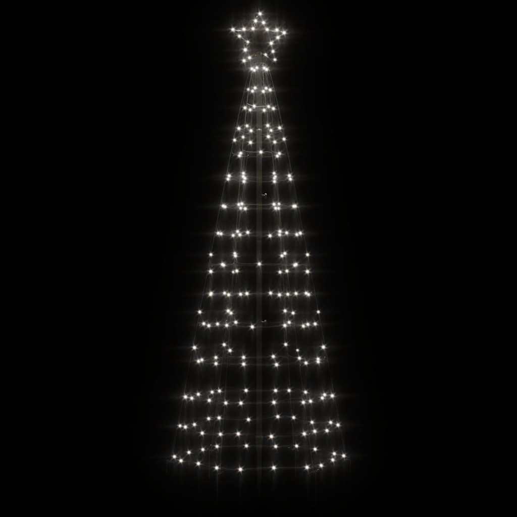 Vidaxl led-kerstboom met spikes 220 led's koud wit 180 cm