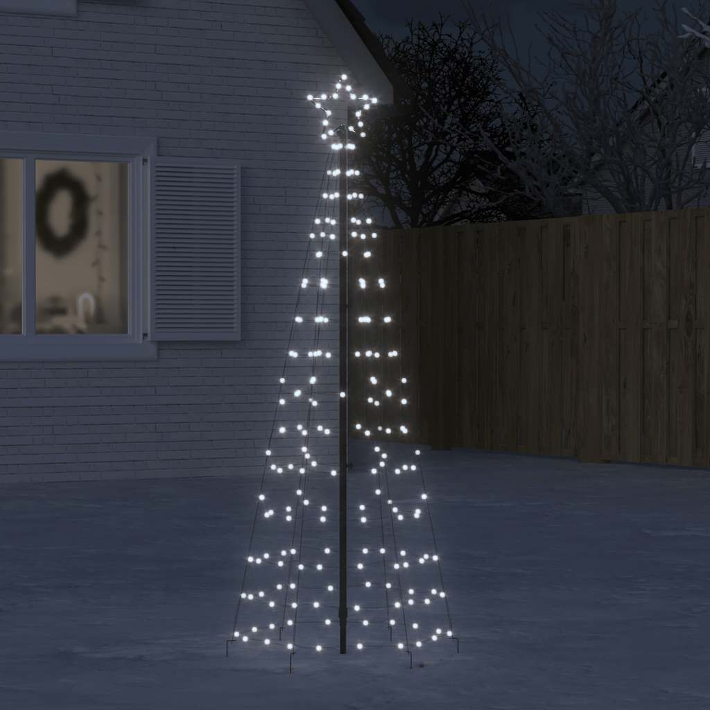 Vidaxl led-kerstboom met spikes 220 led's koud wit 180 cm
