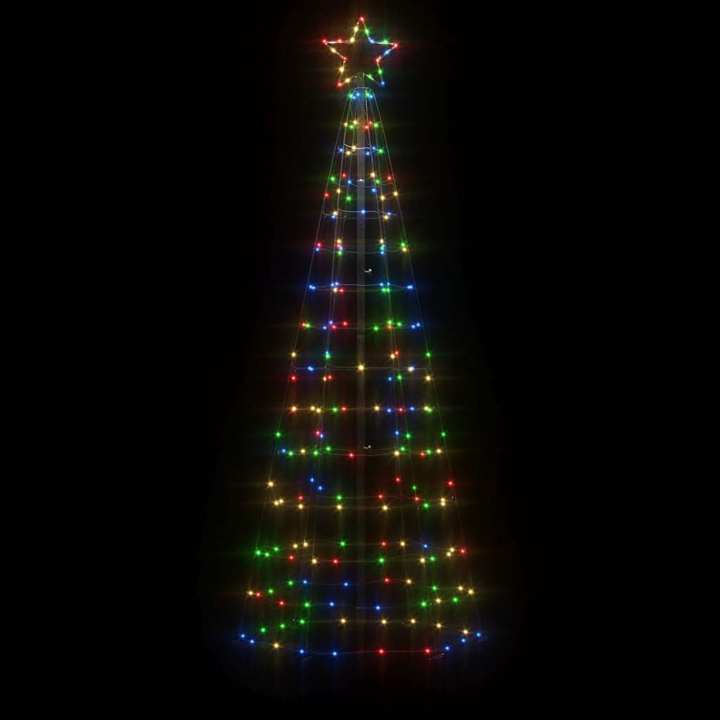 Vidaxl led-kerstboom met spikes 220 leds cartoon 180 cm