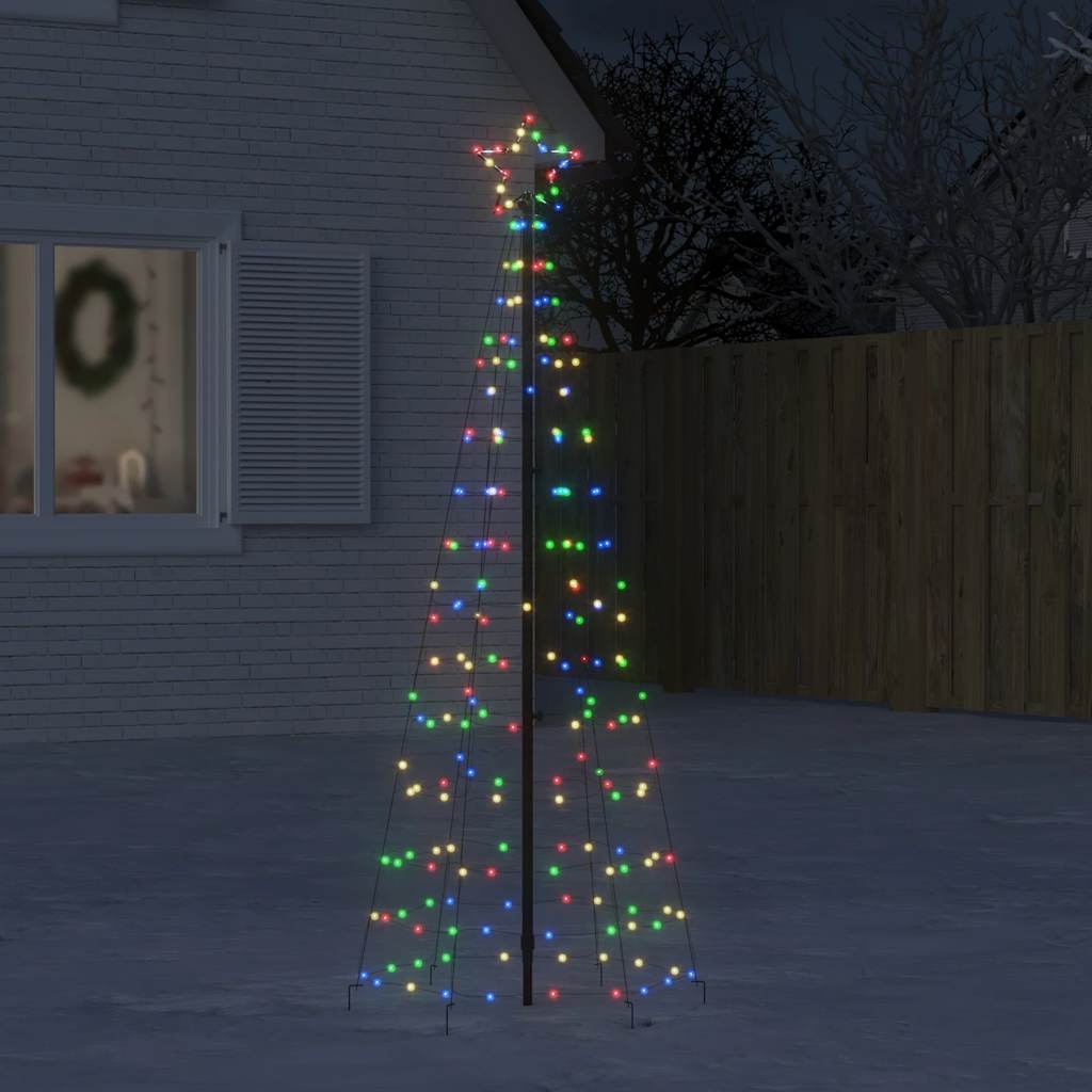 Vidaxl led-kerstboom met spikes 220 leds cartoon 180 cm