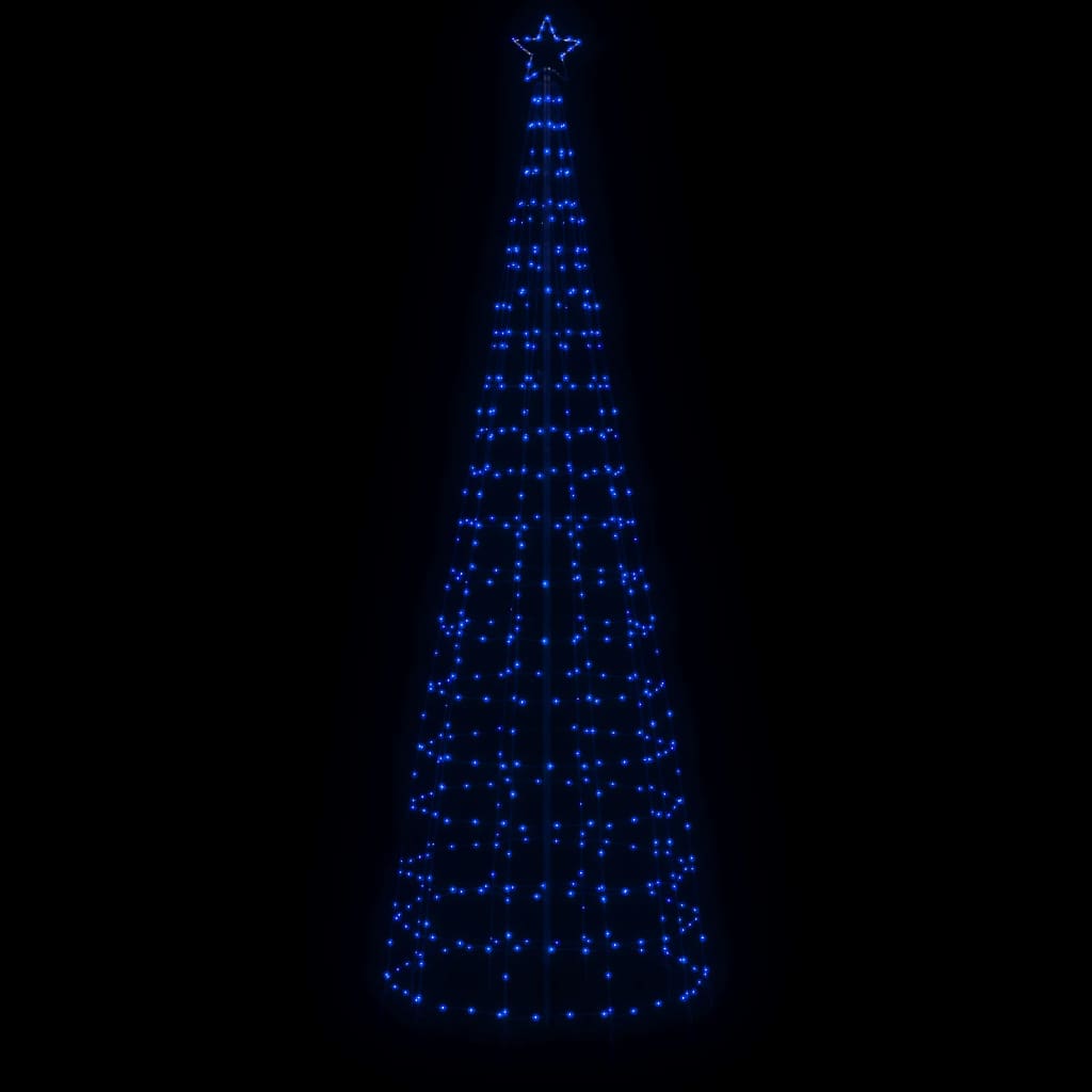 VidaXL Lichtkegel met grondpinnen 570 blauwe LED's 300 cm