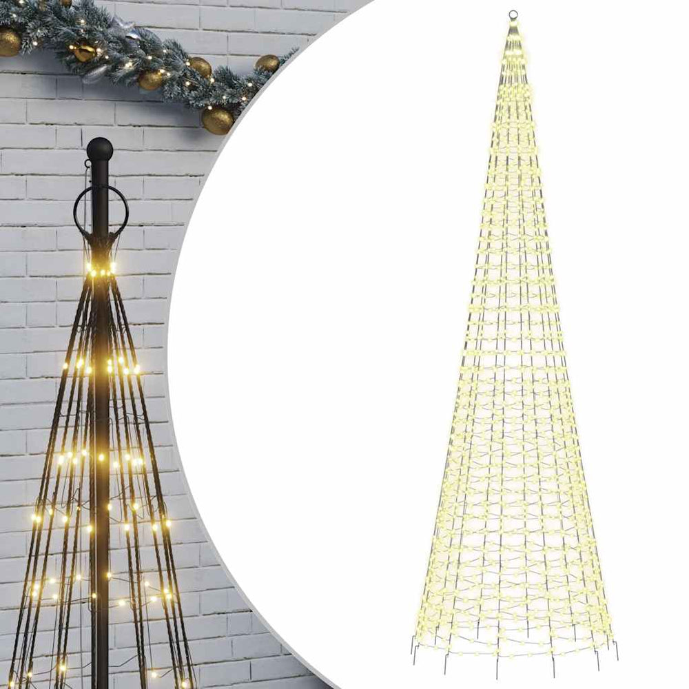Vidaxl led-kerstboom 1534 leds warm wit 500 cm