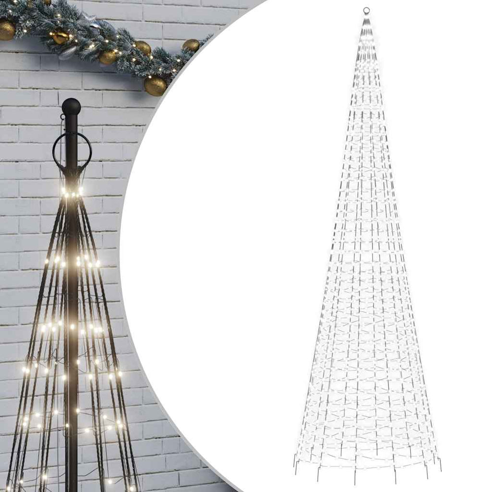 Vidaxl led-kerstboom 1534 leds koud wit 500 cm