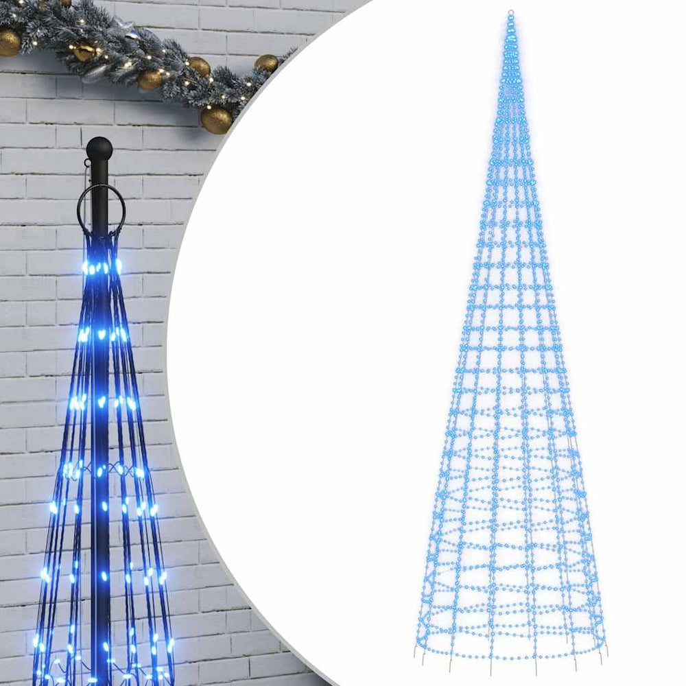 Vidaxl led-kerstboom 3000 led's 800 cm blauw