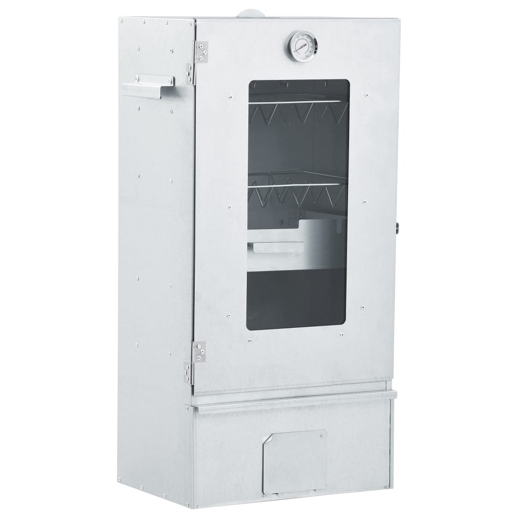 Vidaxl bbq-rookoven met koude rookgenerator gegalvaniseerd staal