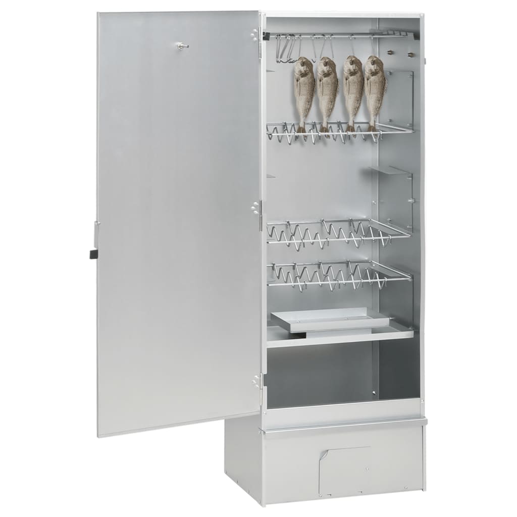 Vidaxl bbq-rookoven met koude rookgenerator gegalvaniseerd staal