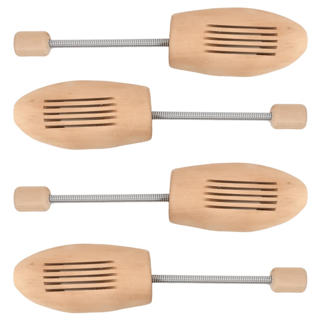 Vidaxl schoenspanners 2 paar 35-38 massief lotushout