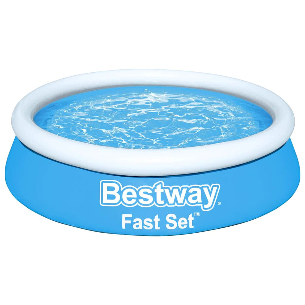 Bestway snelset zwembad opblaasbaar rond 183x51 cm blauw