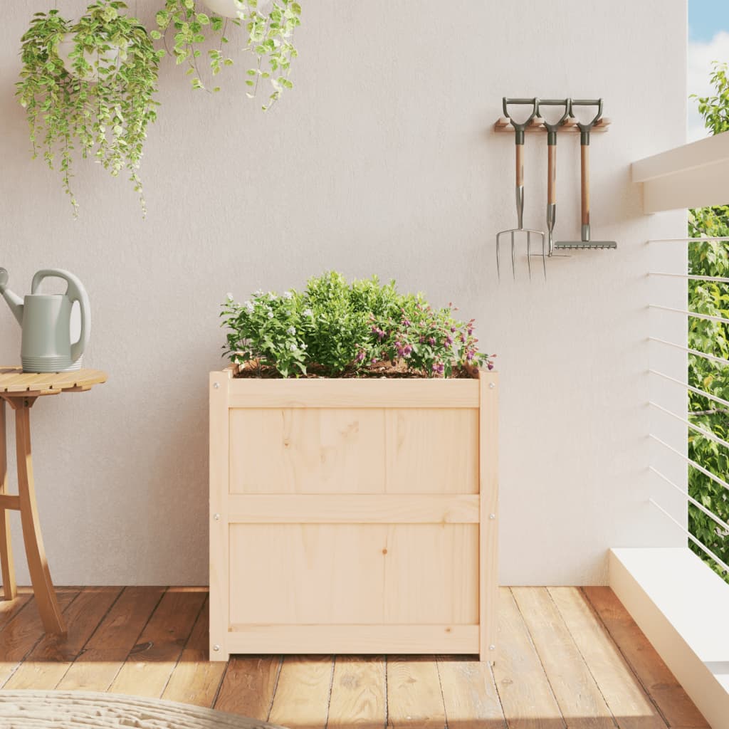 Vidaxl plantenbak 60x60x60 cm massief groenhout