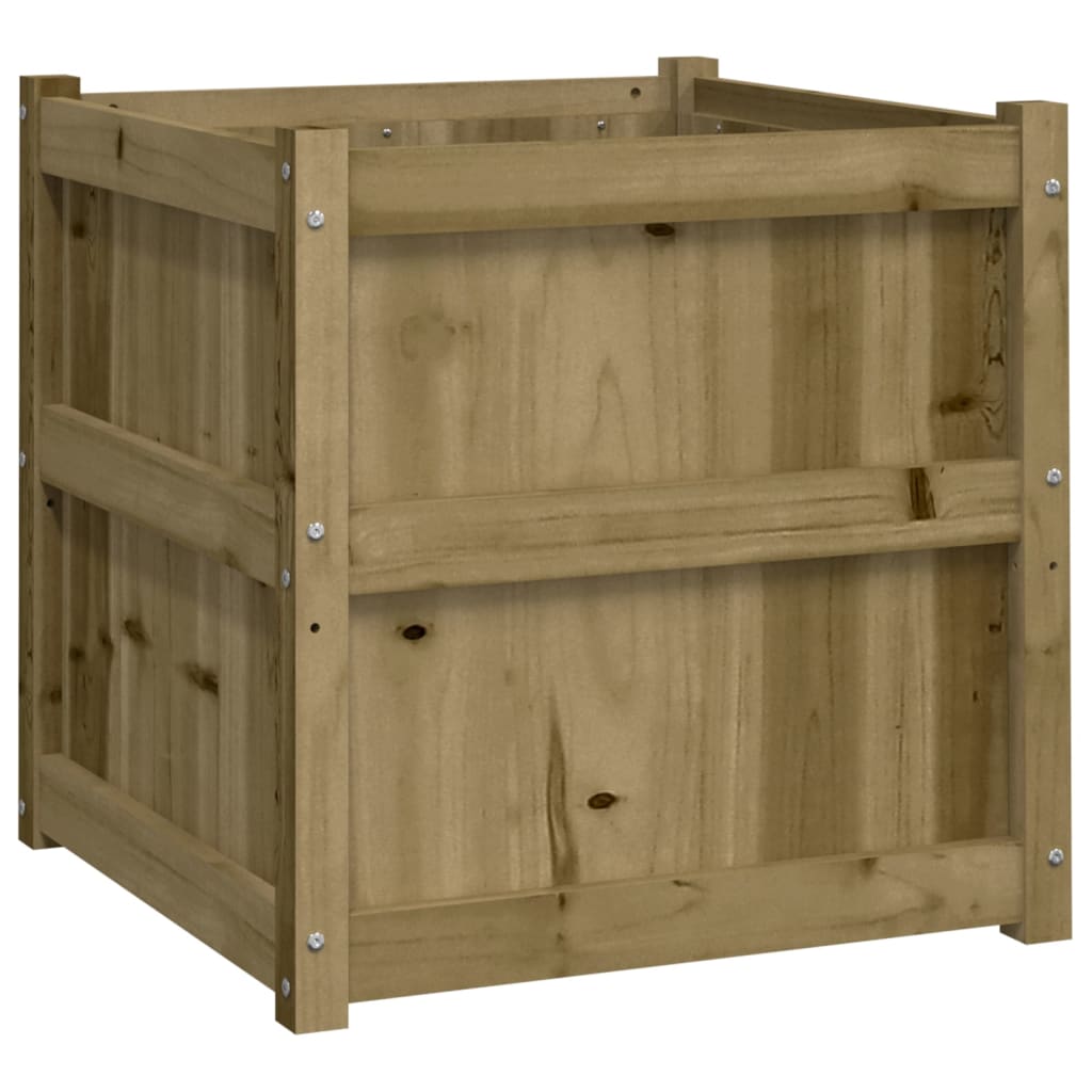 Vidaxl plantenbak 60x60x60 cm geïmpregneerd groenenhout