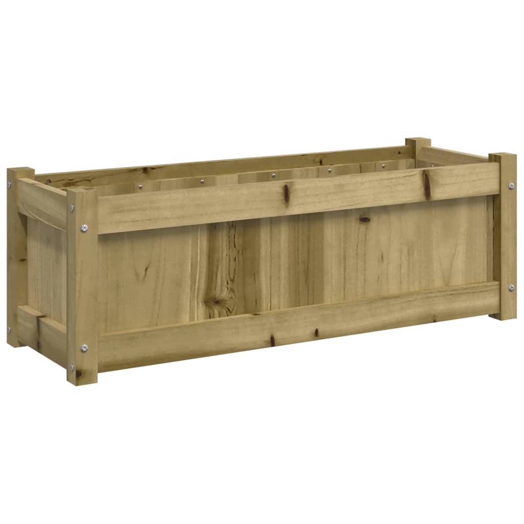 Vidaxl plantenbak 90x31x31 cm geïmpregneerd groenenhout