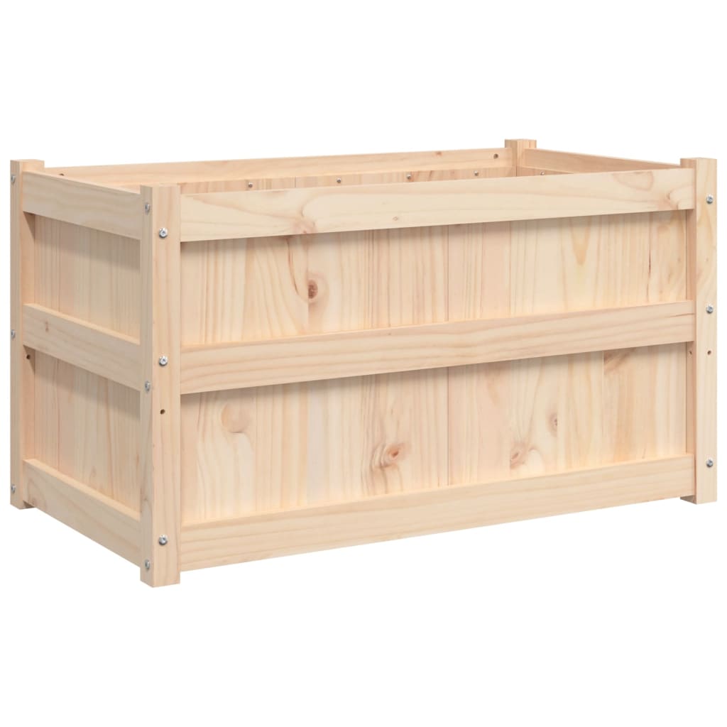 Vidaxl plantenbak 90x50x50 cm massief groenhout