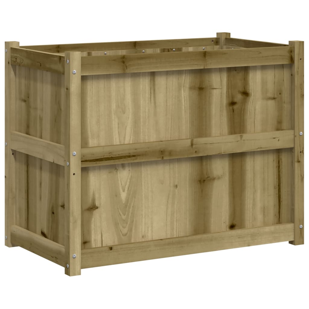 VidaXL Plantenbak 90x50x70 cm geïmpregneerd groenenhout