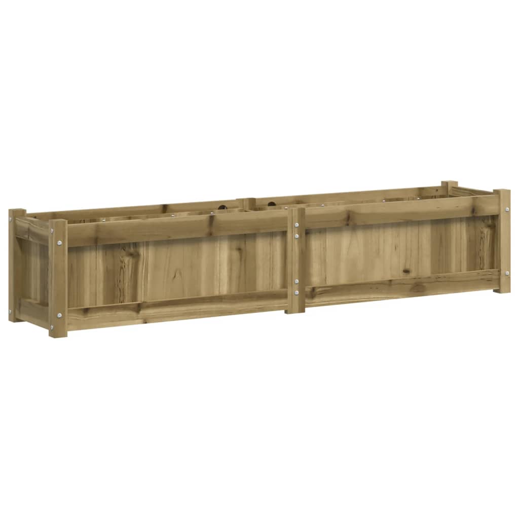 VidaXL Plantenbak 150x31x31 cm geïmpregneerd groenenhout